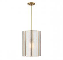Lighting One US V6-L7-4026-1-322 - Bonn 1-Light Pendant in Warm Brass