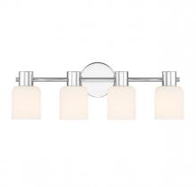Lighting One US V6-L8-9022-4-11 - Strand 4-Light Bathroom Vanity Light in Chrome