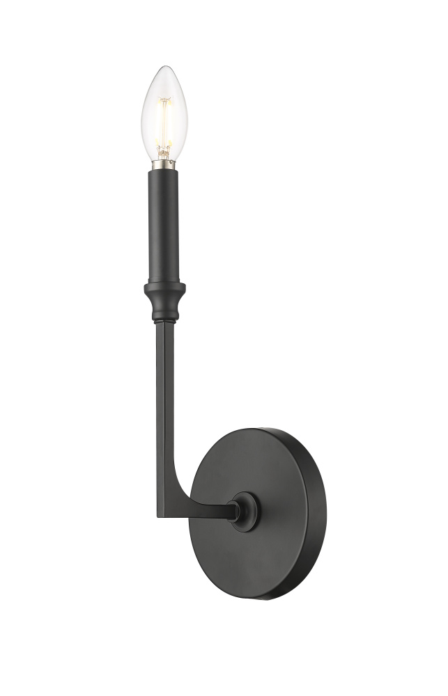 Azara 12" High 1-Light Wall Sconce - Matte Black