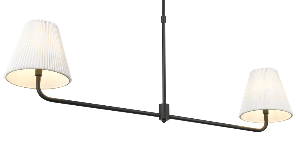 Ami 48" Wide 2-Light Island - Matte Black