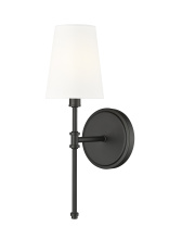 Millennium 16201-MB - Adorra 15" High 1-Light Wall Sconce - Matte Black