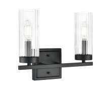 Millennium 46002-MB - Iversen 12.5" Wide 2-Light Vanity - Matte Black