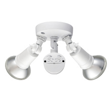 Millennium M-16002-MW - 4.75" High 2-Light Outdoor Security Flood Light - Powder Coated Matte White