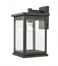 Millennium 4121-PBK - Bowton 1-Light Outdoor Wall Sconce Powder Coated Black
