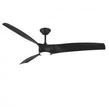 Modern Forms US - Fans Only FR-W2006-72L-MB - Zephyr Downrod ceiling fan