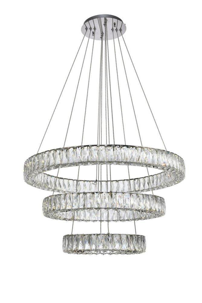 Monroe Integrated LED chip light Chrome Chandelier Clear Royal Cut Crystal