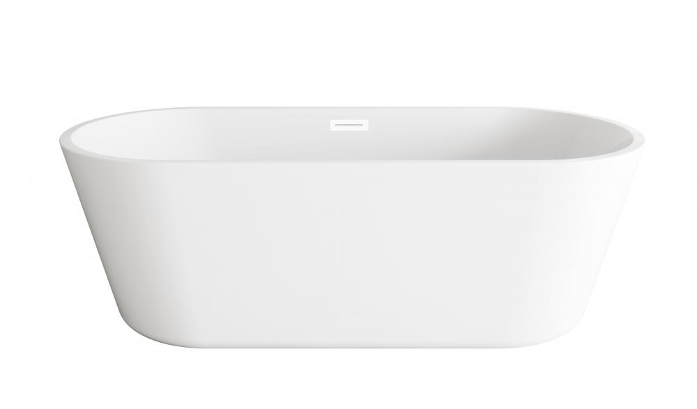 Bathtub 70.8"31.4"23.6" GW with WHT drain kit