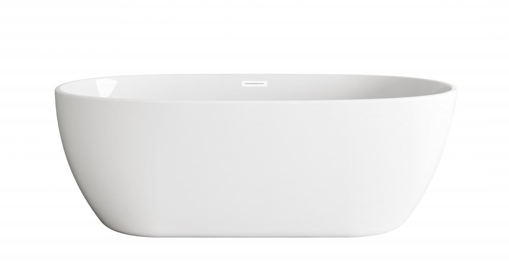 Bathtub 70.0"33.5"24.0" GW with WHT drain kit