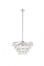 Elegant 1101D20C - Ella 20 inch pendant in chrome