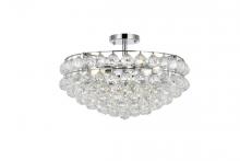 Elegant 1107F20C - Savannah 20 inch flush mount in chrome