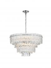 Elegant 1780D25C - Emilia Hang D25"H15" E12 L8 Chrome