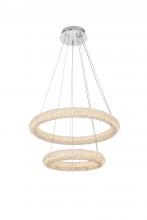 Elegant 3800G24C - Bowen Hang D24"+D16" LED 56W DIM 3CCT  Chrome