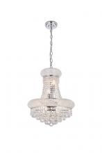 Elegant V1800D16C/RC - Primo 8 light Chrome Pendant Clear Royal Cut Crystal