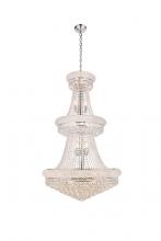 Elegant V1800G30C/RC - Primo 32 light Chrome Chandelier Clear Royal Cut Crystal