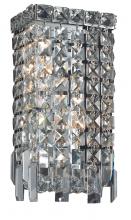 Elegant V2033W6C/RC - Maxime 2 light Chrome Wall Sconce Clear Royal Cut Crystal