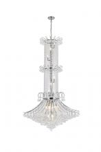 Elegant V8008G44C/RC - Toureg 20 light Chrome Chandelier Clear Royal Cut Crystal