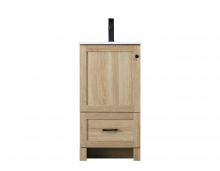 Elegant VF2818MW - Vanity Cabinet 18"x19"x34" Mango Wood