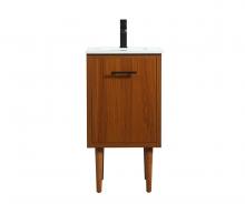 Elegant VF48018MTK - 18 inch Single bathroom vanity in teak