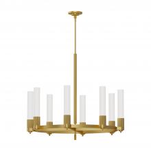 Alora Lighting CH416108BG - Rue 38-in Brushed Gold 8 Lights Chandeliers