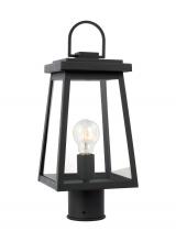 Visual Comfort & Co. Studio Collection 8248401EN7-12 - Founders modern 1-light LED outdoor exterior post lantern in black Finish