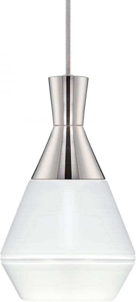 Tempest - LED Pendant with White Opal Glass