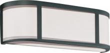 Nuvo 60/2972 - Odeon - 2 Light Vanity with Satin White Glass - Aged Bronze Finish