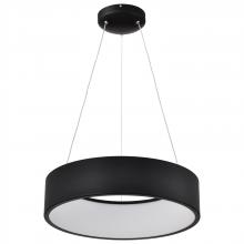 Nuvo 62/1456R1 - Orbit; 20 Watt LED Pendant; CCT Selectable 3000K/4000K/5000K; Black Finish