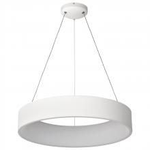 Nuvo 62/1457R1 - Orbit; 30 Watt LED Pendant; CCT Selectable 3000K/4000K/5000K; White Finish