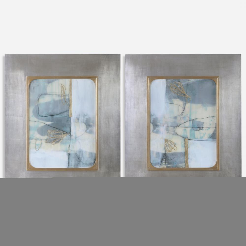 Uttermost Gilded Whimsy Abstract Prints Set/2