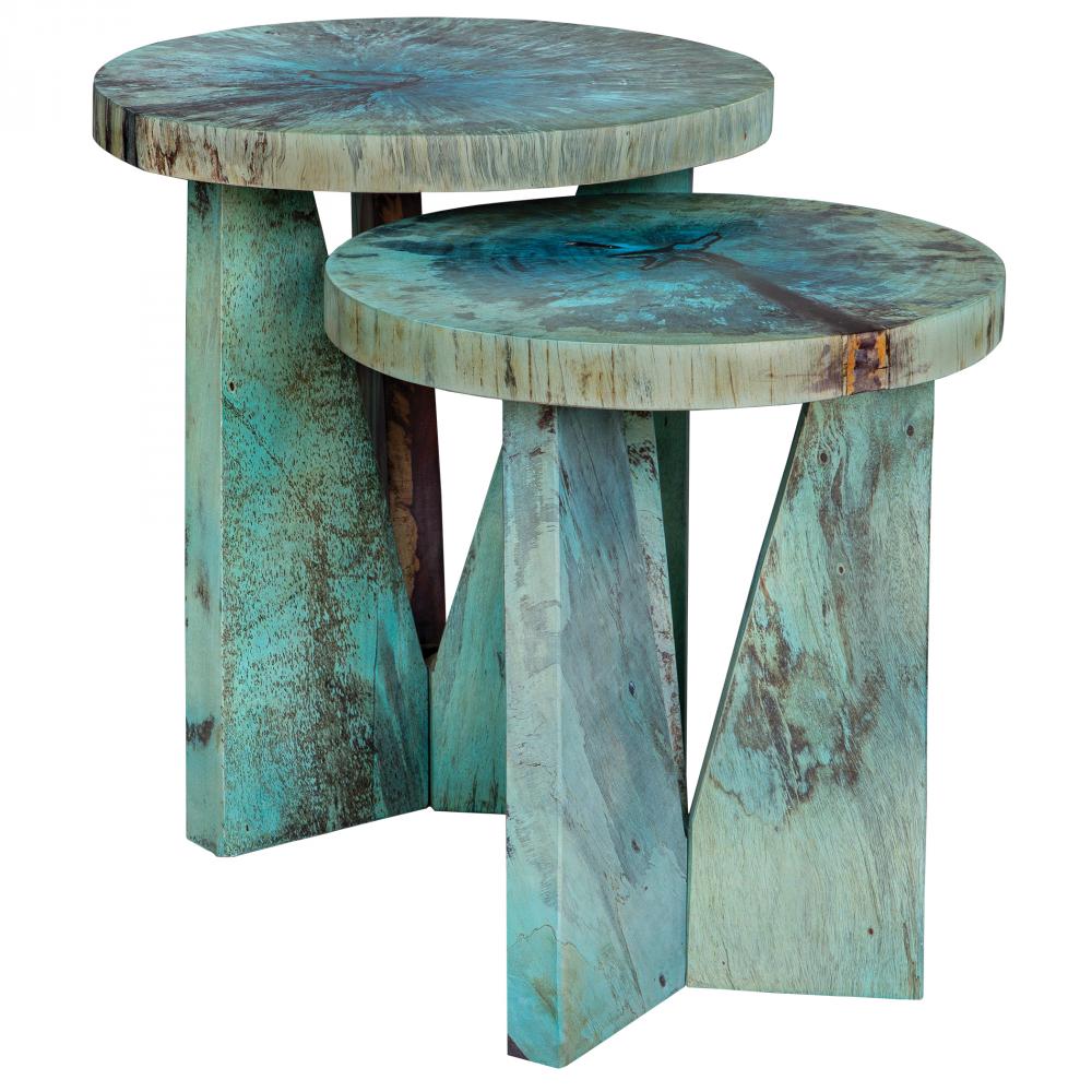 Uttermost Nadette Blue Nesting Tables Set/2