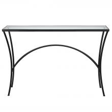 Uttermost 22910 - Uttermost Alayna Black Metal & Glass Console Table