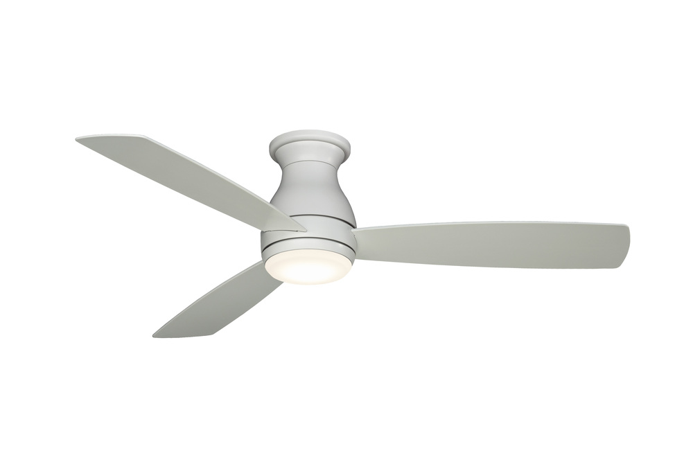 Hugh 52 inch Indoor/Outdoor Ceiling Fan with LED Light Kit - Matte White