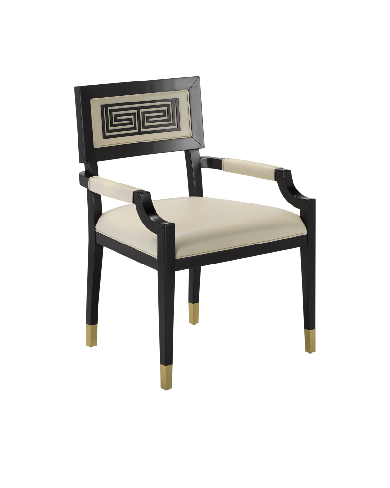 Artemis Leather Armchair, Milk