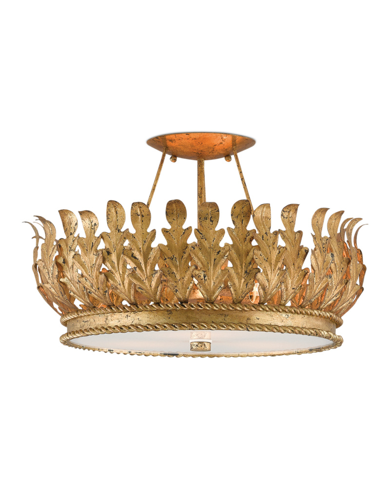 Biddulph Gold Semi-Flush Mount