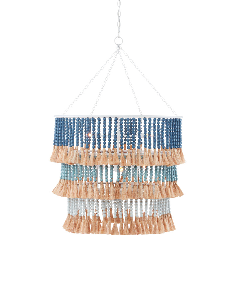 St. Barts Blue Chandelier