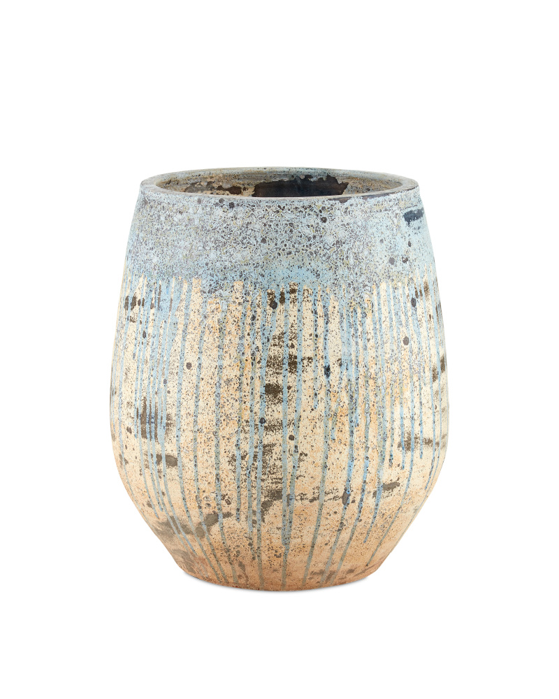 Sicilia Medium Antique Blue Drip Planter