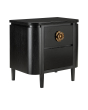 Currey 3000-0098 - Briallen Black Nightstand