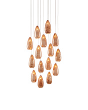 Currey 9000-0905 - Rame 15-Light Round Multi-Drop Pendant