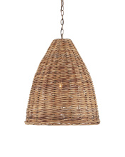 Currey 9845 - Basket Natural Pendant