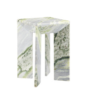 Currey 3000-0326 - Minerale Green Onyx Accent Table