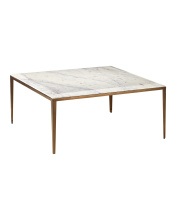 Currey 4000-0237 - Oblique Marble Cocktail Table
