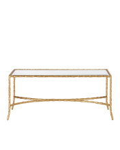 Currey 4057 - Gilt Twist Bronze Cocktail Table