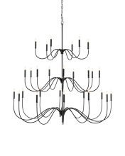 Currey 9000-0655 - Tirrell Large Black Chandelier