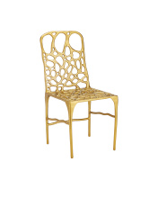 Currey 4000-0231 - Honeycomb Gold Side Chair
