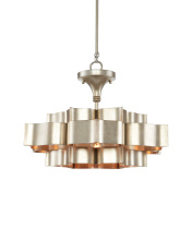 Currey 9000-0374 - Grand Lotus Small Silver Chandelier