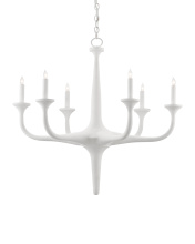 Currey 9000-0255 - Albion White Chandelier