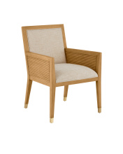 Currey 7000-0862 - Santos Sea Sand Armchair, Liller Malt