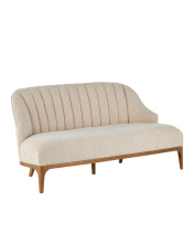 Currey 7000-0772 - Inga Settee, Crhom Nona Oatmeal